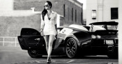 Bugatti Veyron lu mờ trước những đường cong chết người
